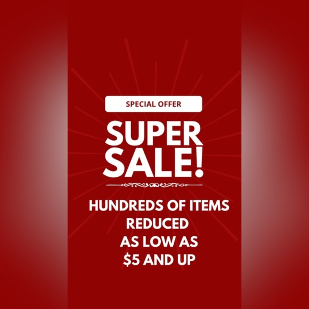 Search for REDUCED! Prices start at $5 and up